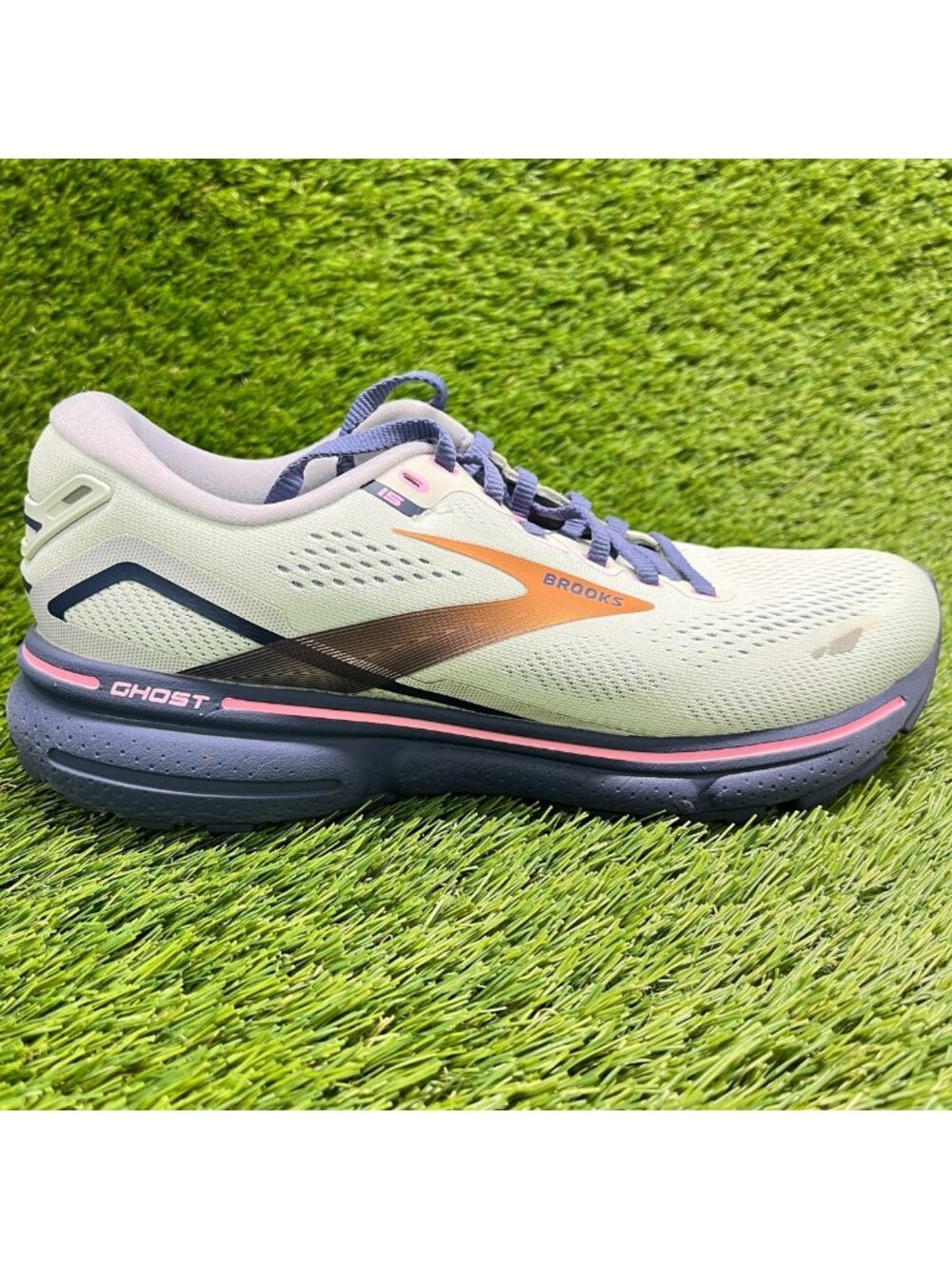 Brooks Ghost 15 Womens Size 8.5 Blue Purple Pink Athletic Running Shoes Sneakers